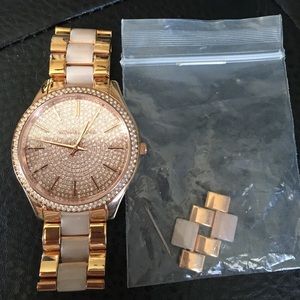 Rose gold Michael Kors watch