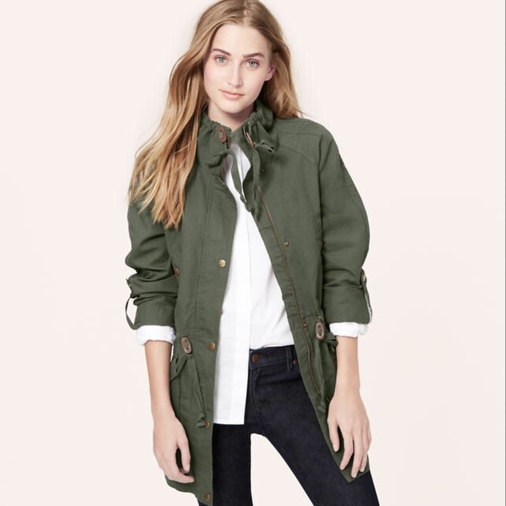 🌈🦋Loft cotton linen anorak