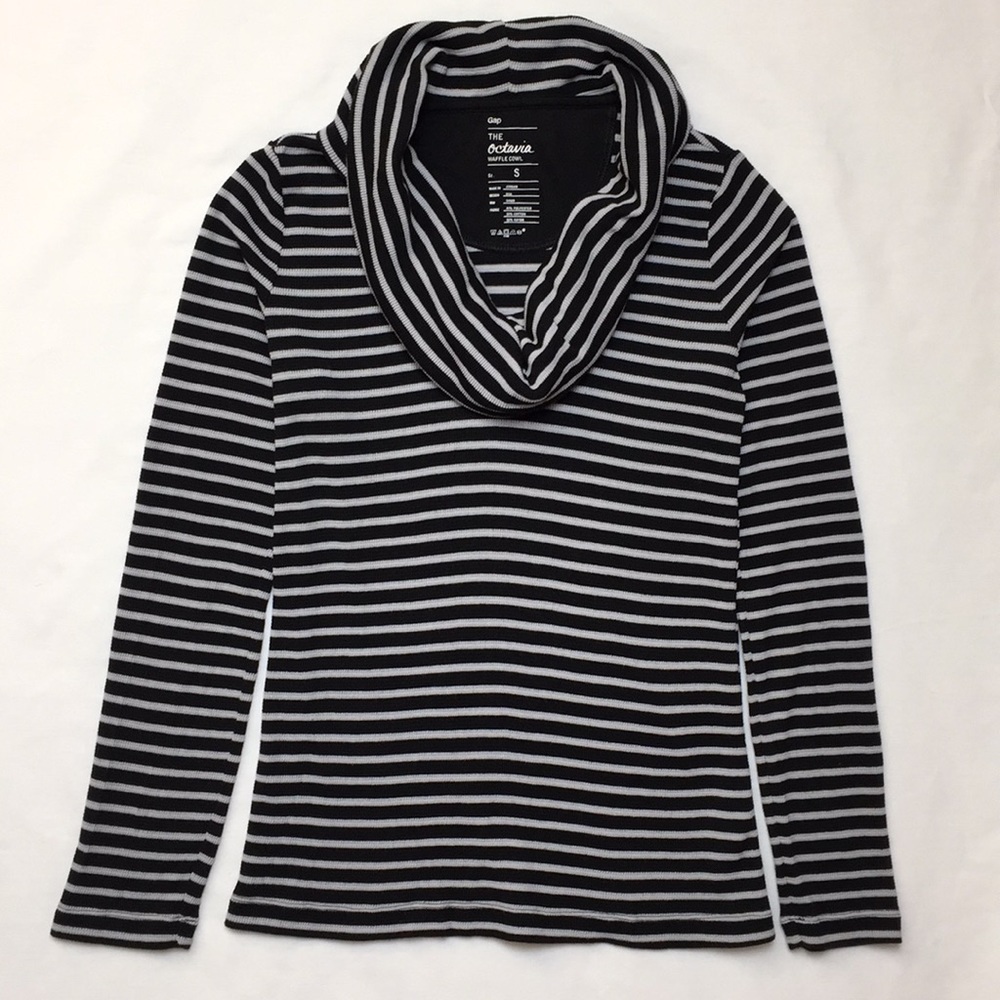 Gap Black & Gray Octavia Waffle Cowl Tunic