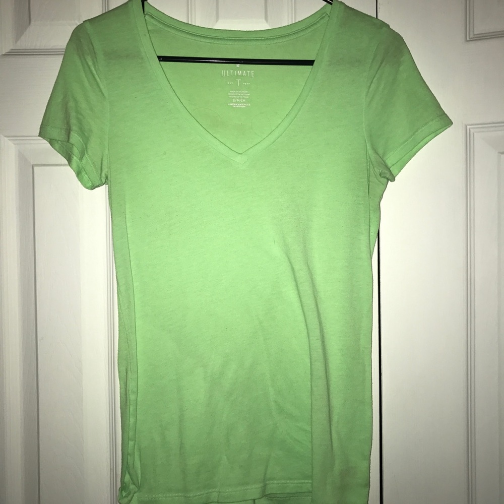 Solid neon green tshirt