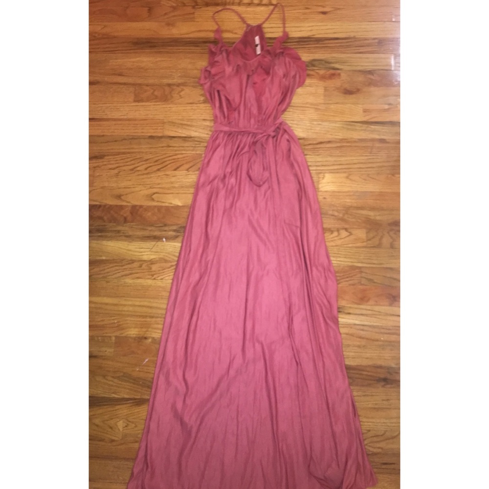 Rebecca Taylor ruffle maxi dress size 4