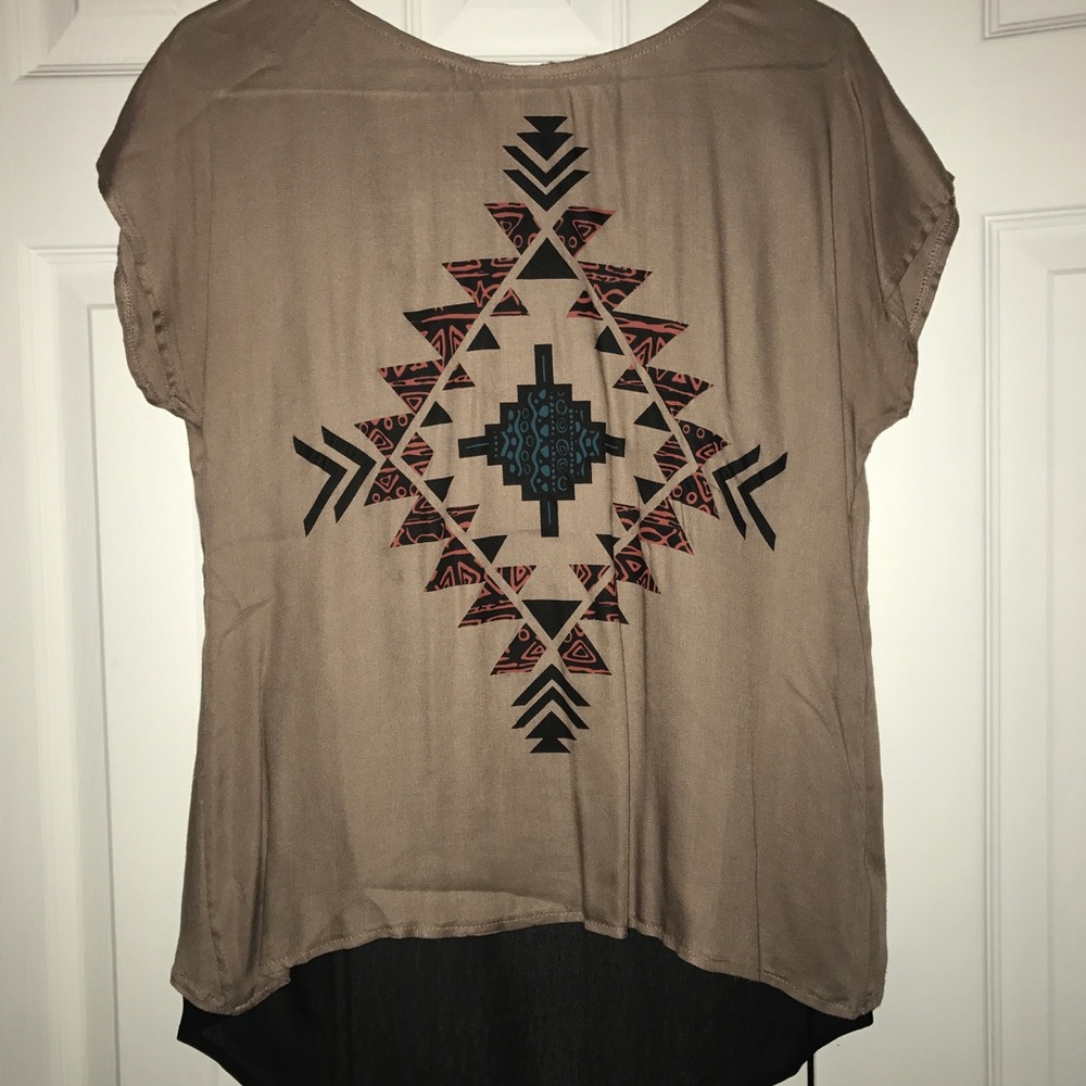 Brown blouse tshirt