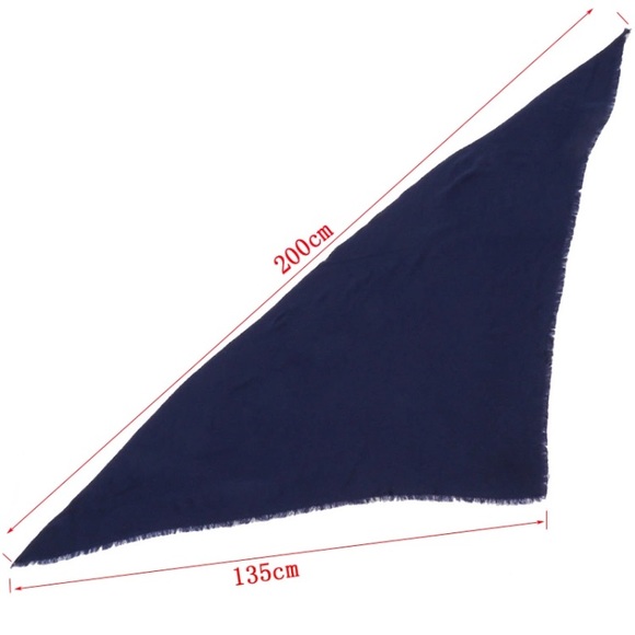 Solid Scarves Wraps Blue Burgundy Black Green Navy - Picture 8 of 8