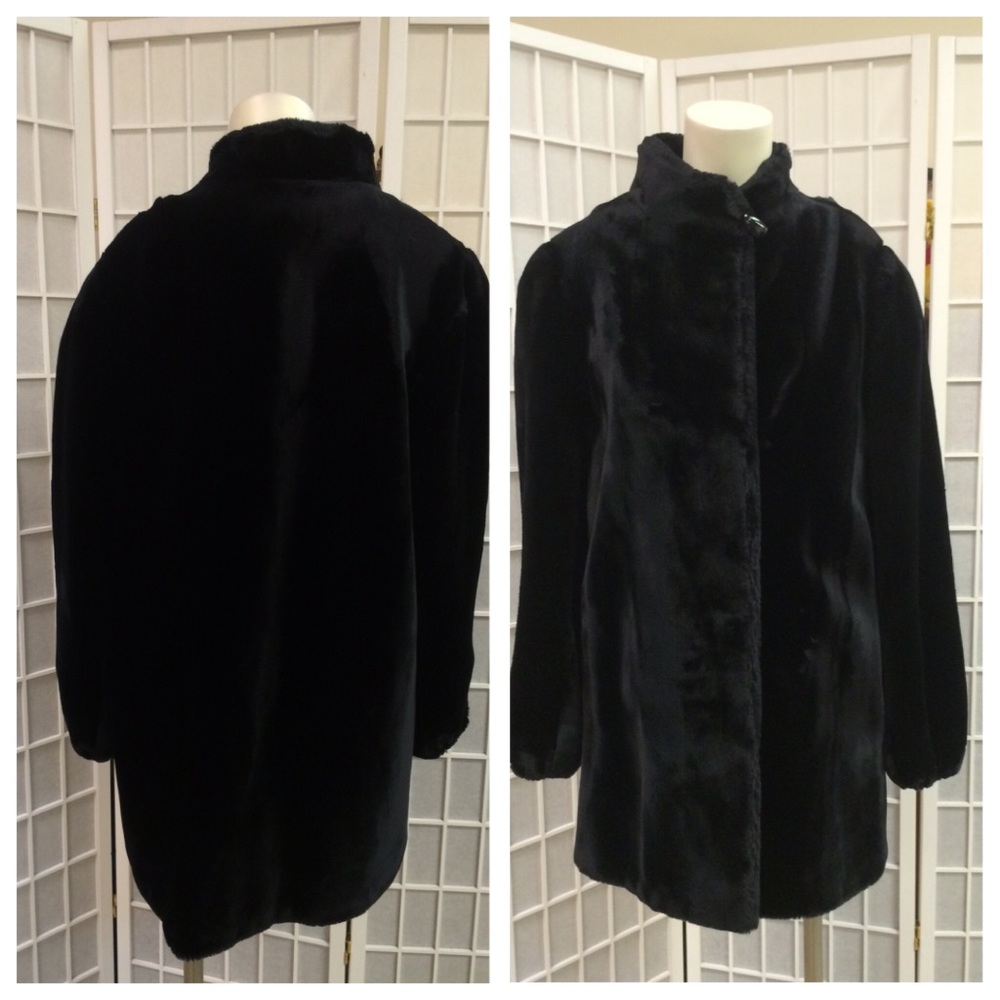 Designers woman winter jacket black new size S/M