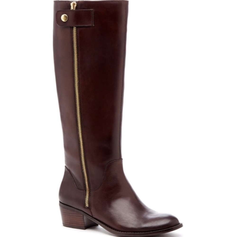 Sole Society Leather Bria Riding Boots