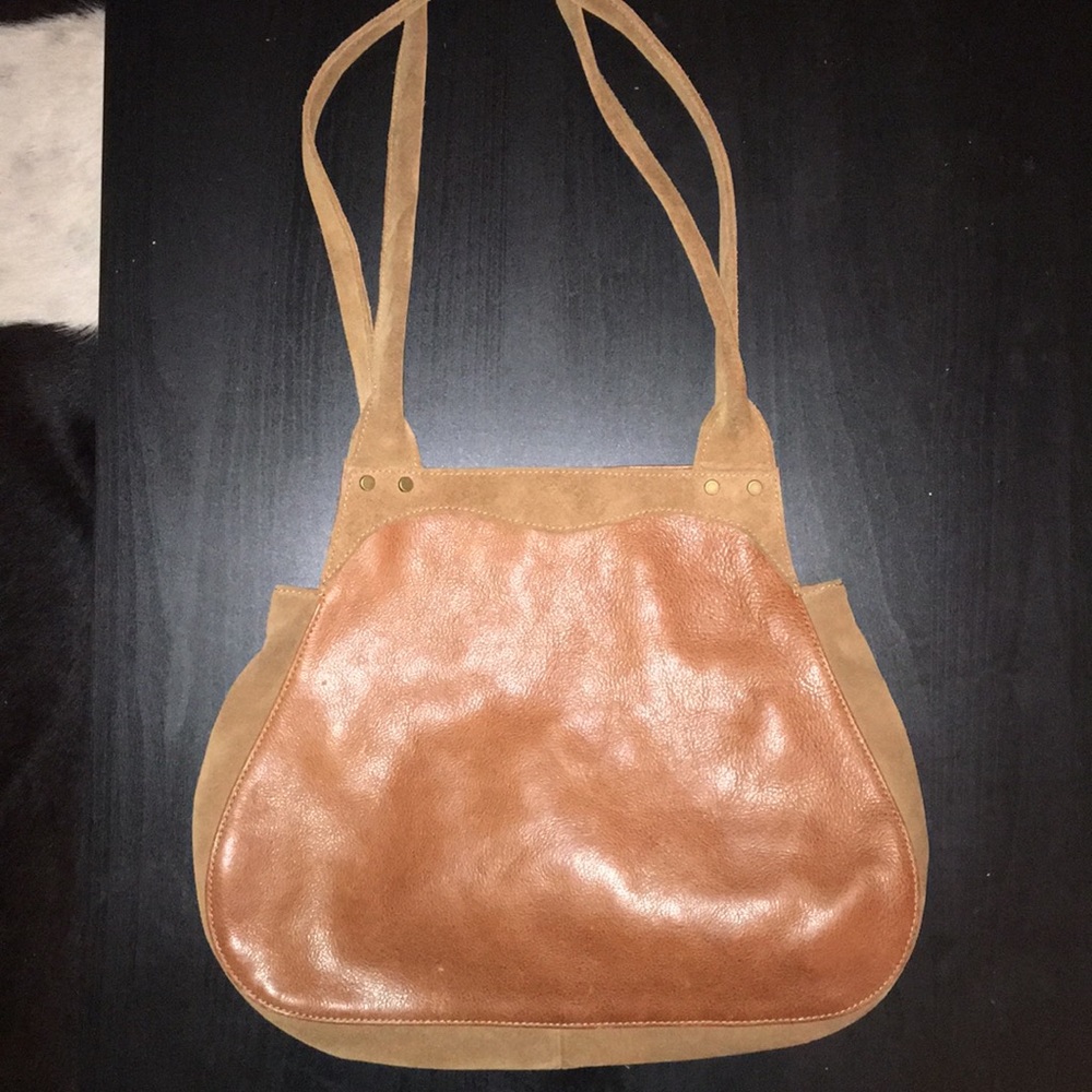 Unique CLUB MONACO Brown leather/suede Bag