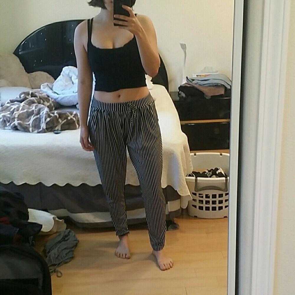 Striped Harem pants