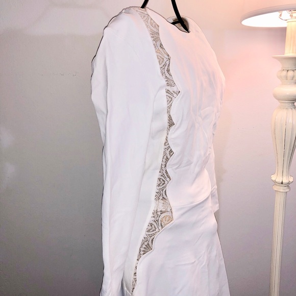 NWT David Lerner white open back fit & - Picture 6 of 9