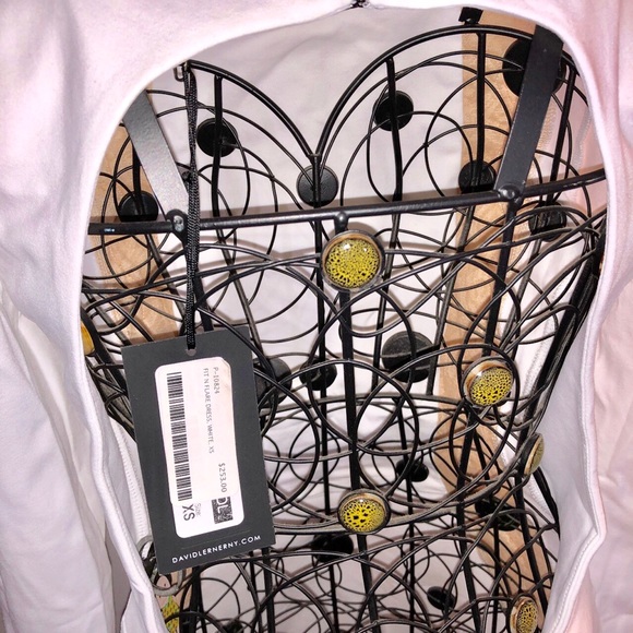NWT David Lerner white open back fit & - Picture 8 of 9