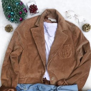Banana Republic Corduroy Camel Blazer Size 8