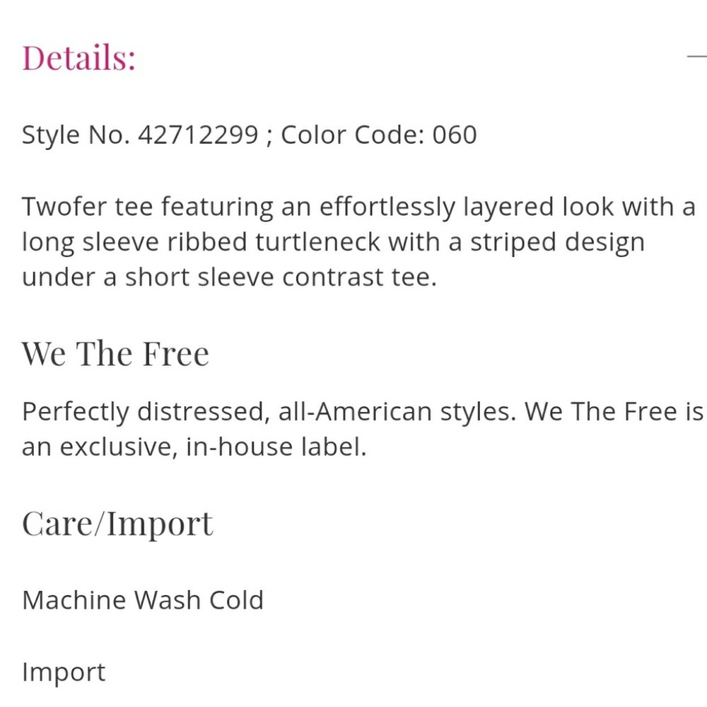 Free People Turtleneck Twofer Top - Picture 5 of 6