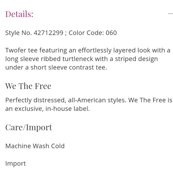 Free People Turtleneck Twofer Top - Picture 5 of 6