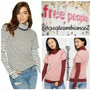 Free People Turtleneck Twofer Top