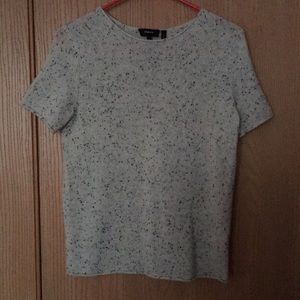 Theory polka dot cashmere sweater