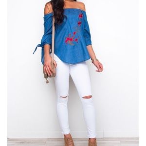 Off the shoulder top