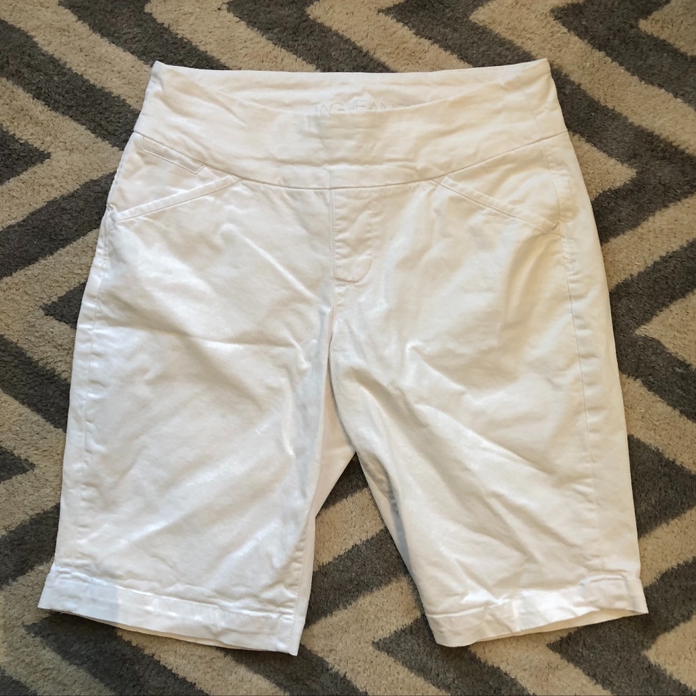 White Jag Jean Shorts