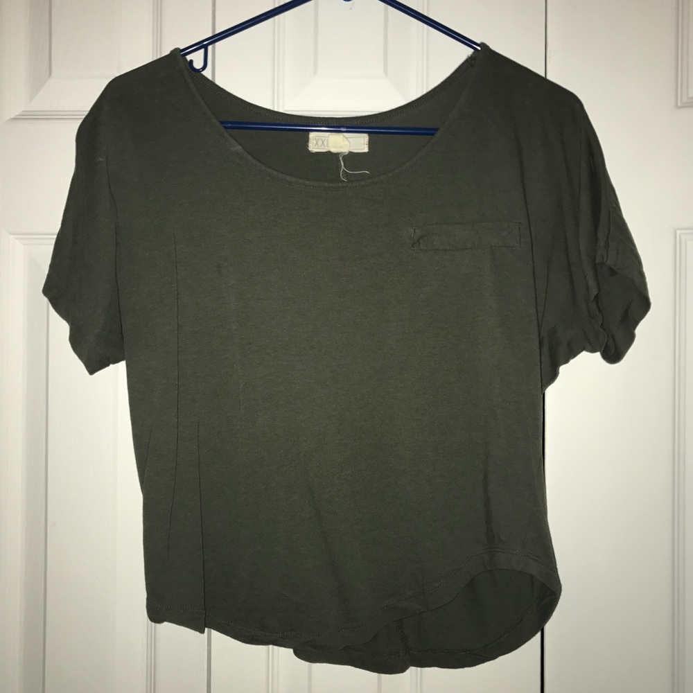 Grenn scoopneck
