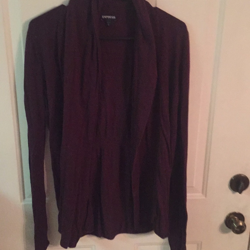 Express Maroon cardigan