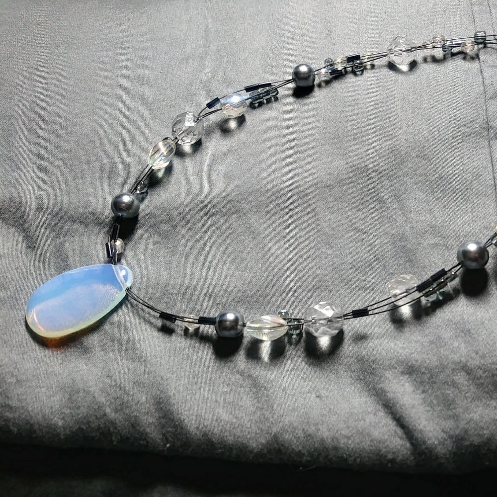 Faux Opal Necklace