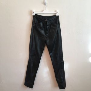 Vintage Genuine Leather High Waisted Skinnies