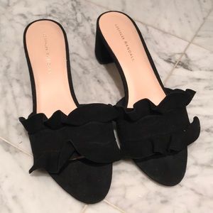 Loeffler Randall Vera black suede shoes 9.5