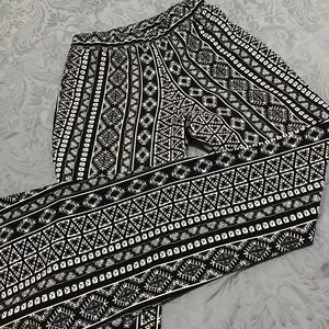 B&W Aztec High Waisted Pants