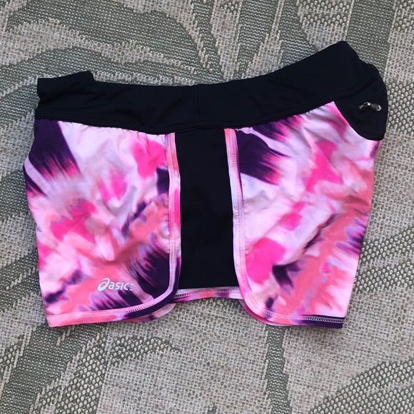 Asics Pants - Asics running shorts size small.