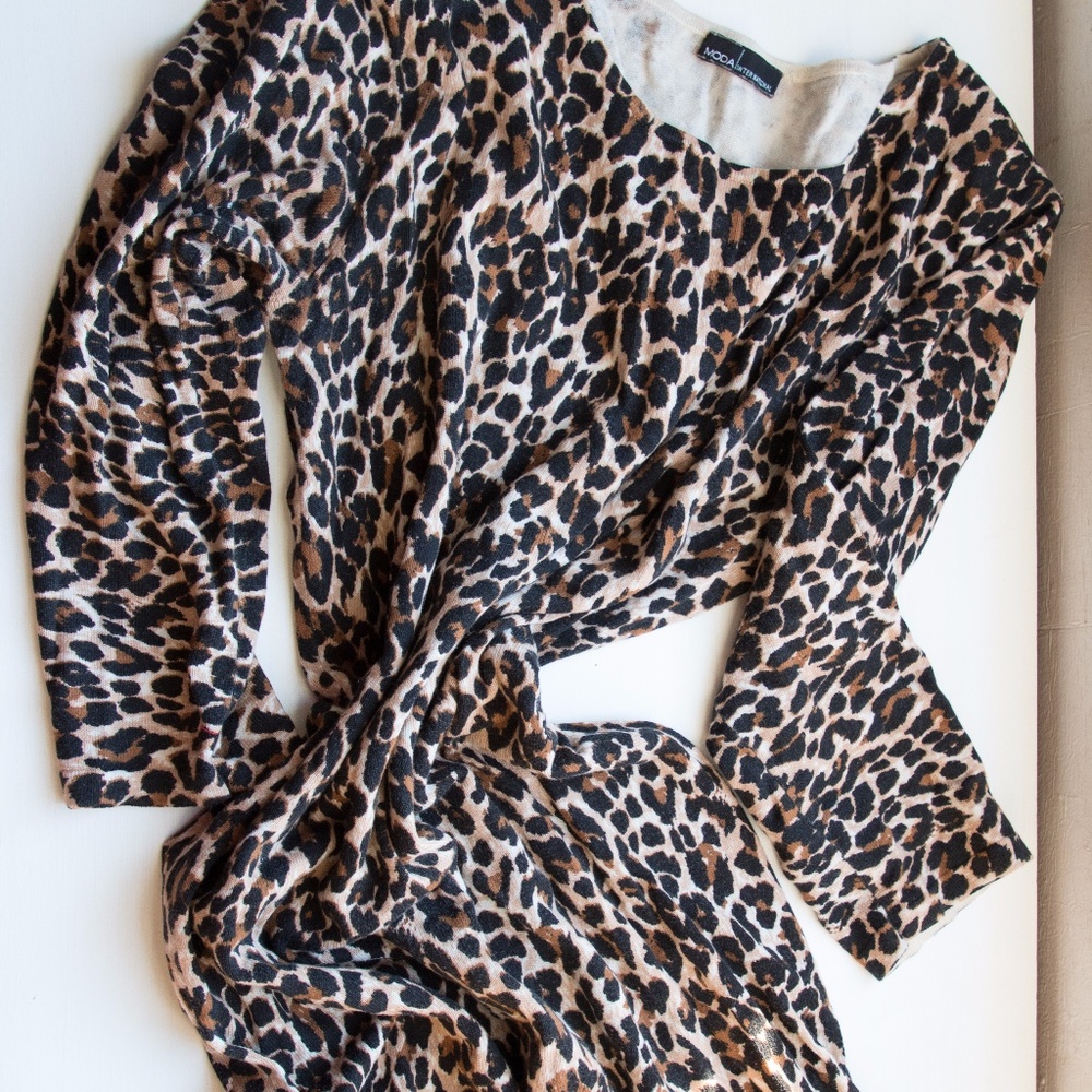 Cheetah Sweater Dress