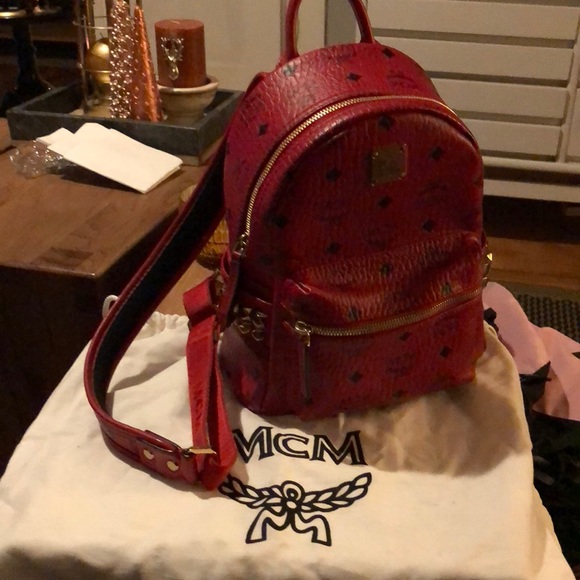 MCM Handbags - MCM mini book bag with studs