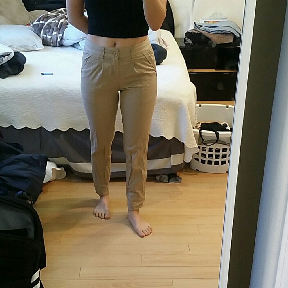 Beige slacks