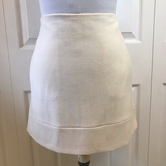 J. Crew Dresses & Skirts - J.Crew Winter White Wool Blend Mini Skirt sz 10