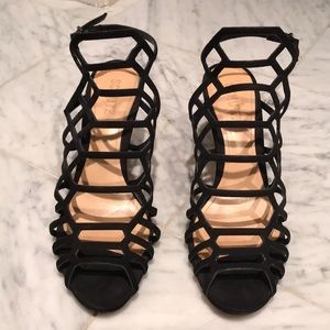 Schutz caged sandals size 10