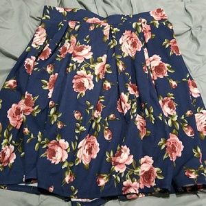 Doublju Pleated Flair Skater Skirt