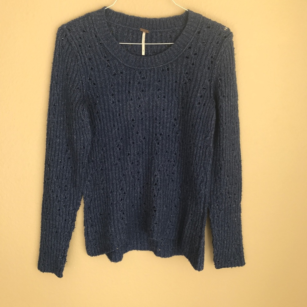 Navy Free People Sweater