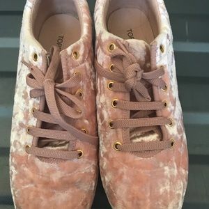 Pink Velvet Sneakers