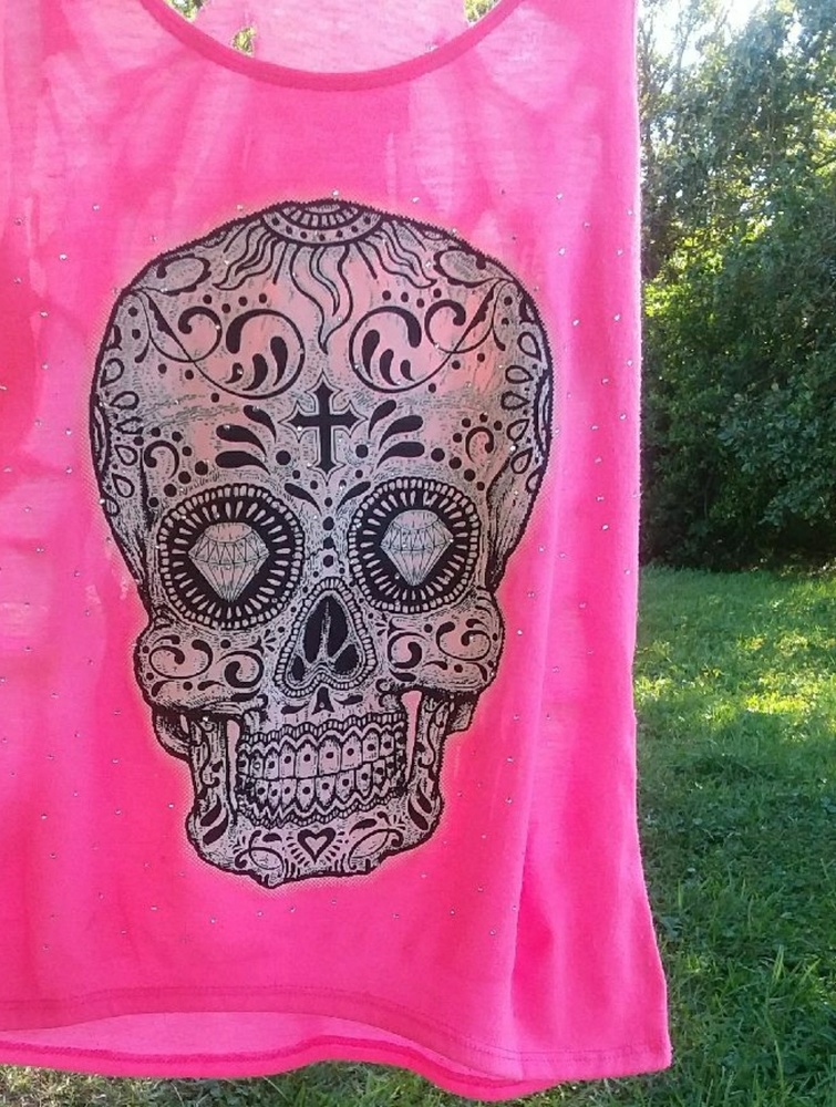 Candy skull tank
