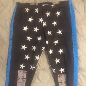 Ladies Police leggings size large - never worn