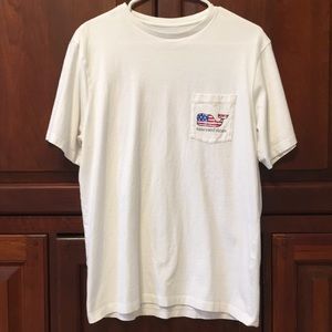 Vineyard Vines whale flag tee