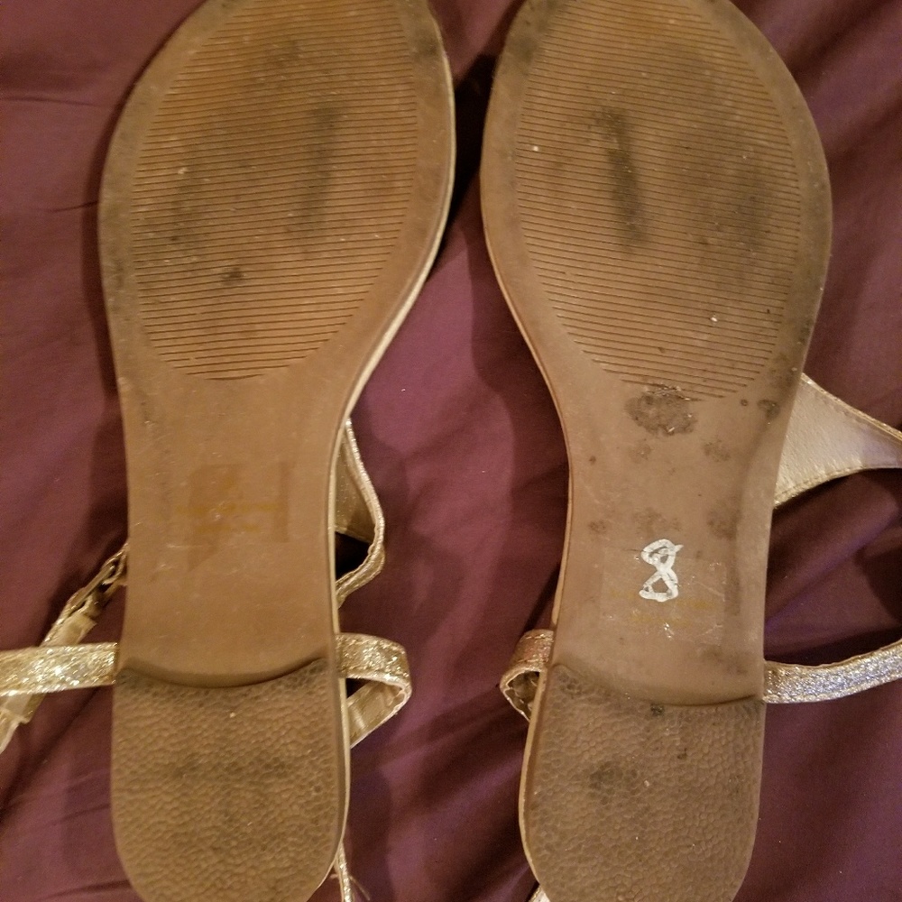 Gold Women's Sandals - Picture 3 of 3