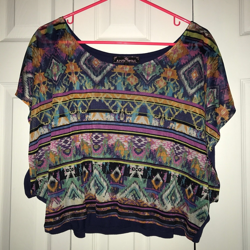 Printed short sleeve shirt