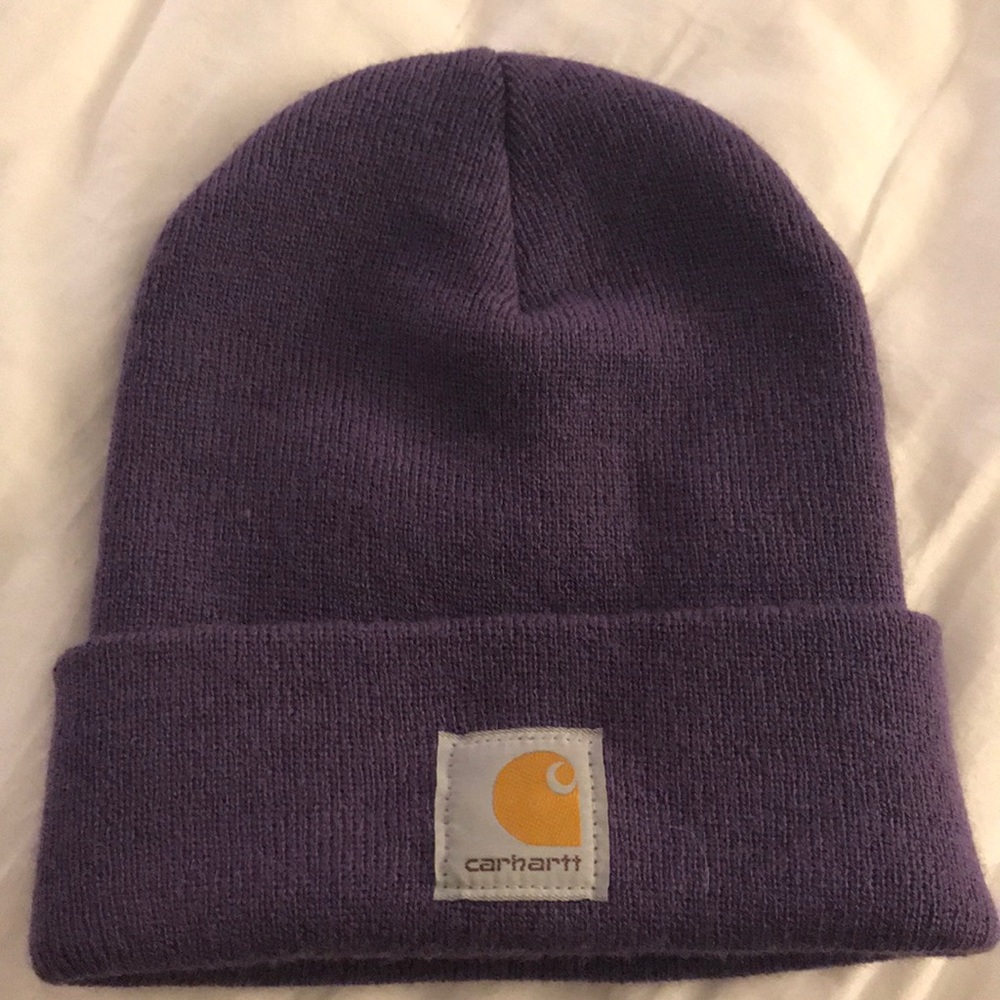 Purple carhartt beanie