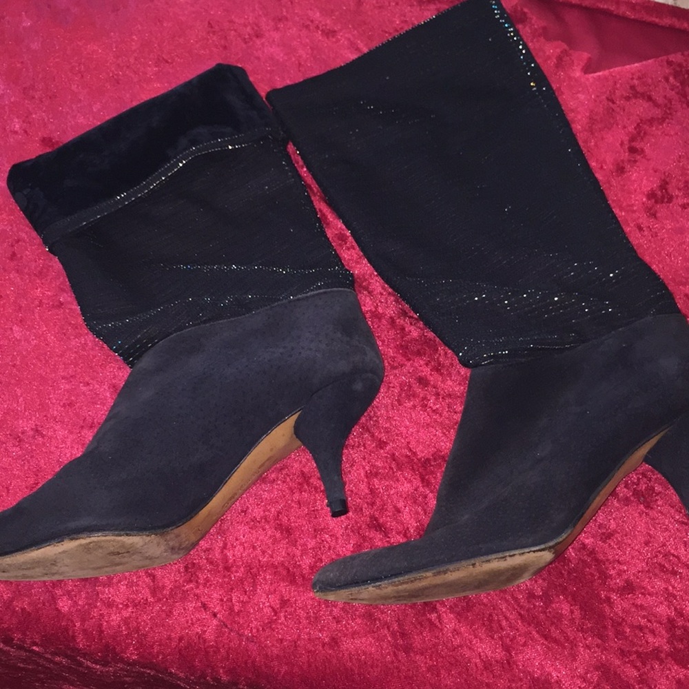 $49❌❌Kenneth Cole boots, black rhinestone,