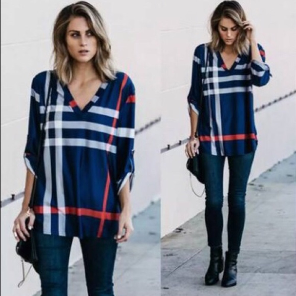 Tunic Top Navy Blue S/M