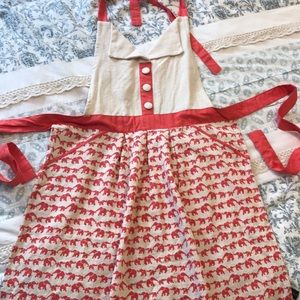 Cynthia Rowley Pink Elephant Apron