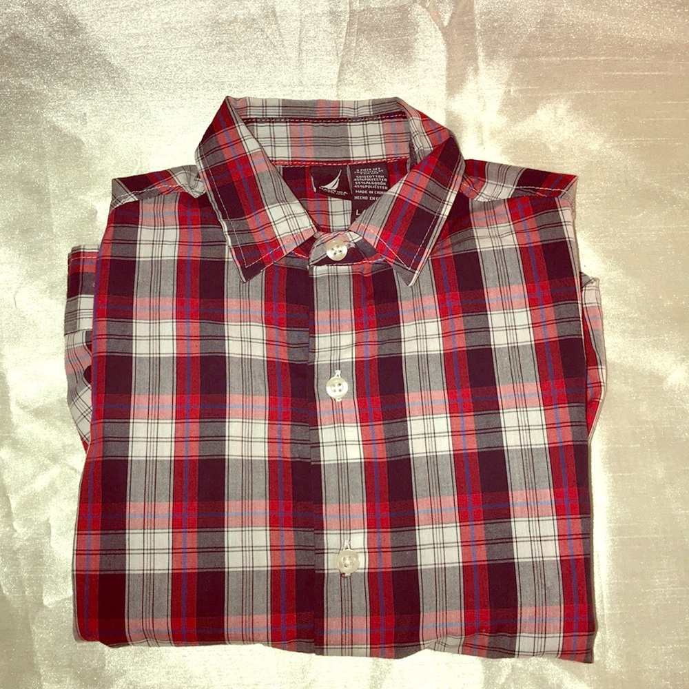Nautica button down boy’s Long sleeve shirt