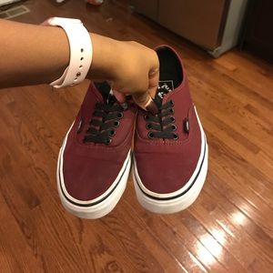 Burgundy Vans
