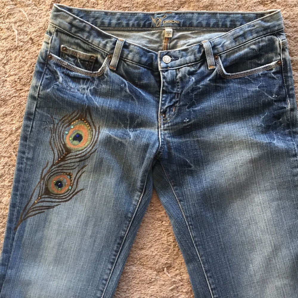 Bebe Carmen Peacock Jeans