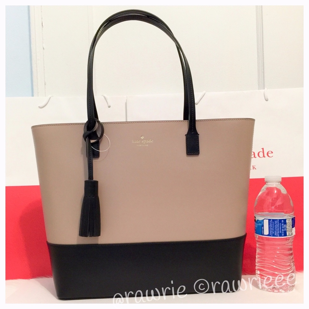 LOWEST New Kate Spade Colorblock leather zip tote - Picture 1 of 4