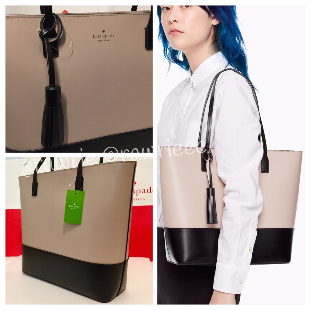 LOWEST New Kate Spade Colorblock leather zip tote - Picture 2 of 4