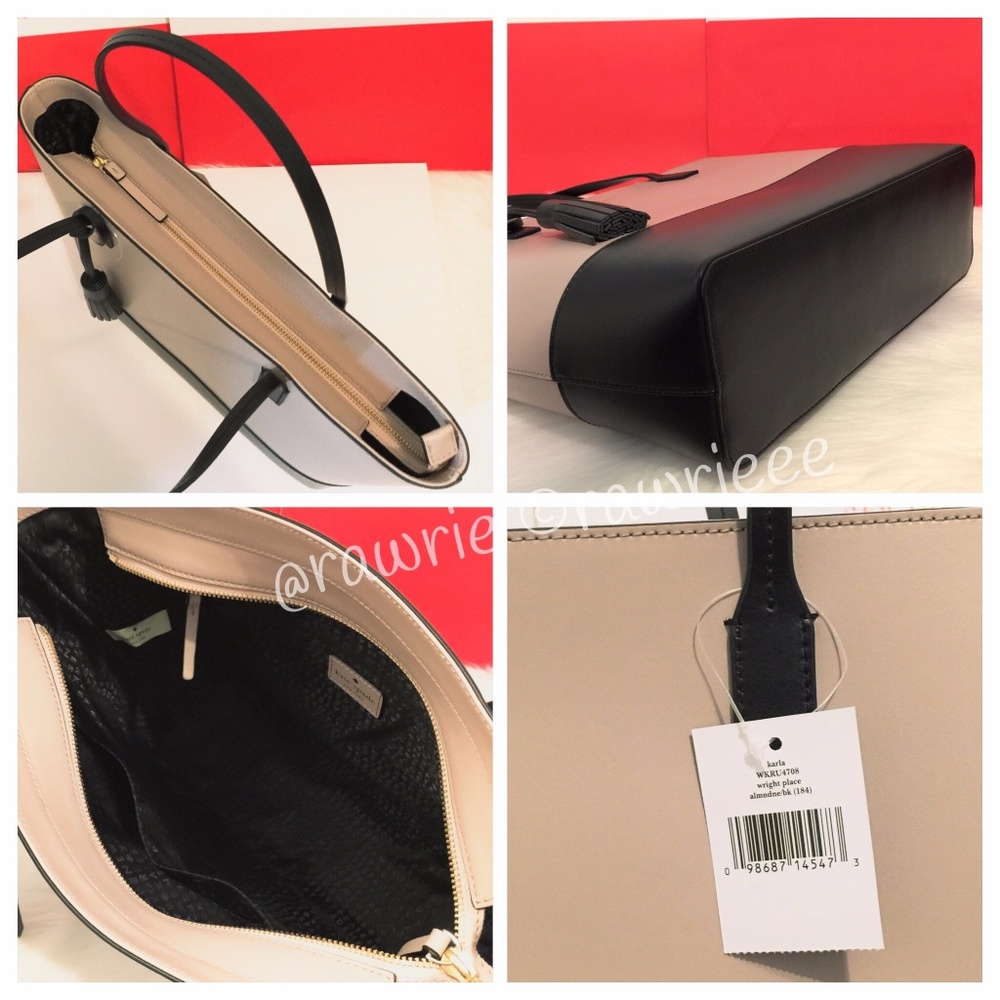 LOWEST New Kate Spade Colorblock leather zip tote - Picture 3 of 4